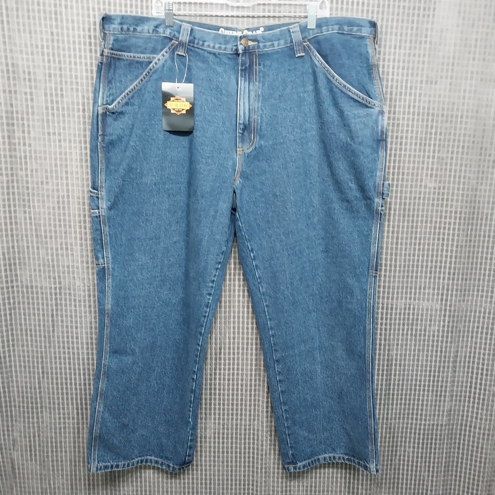 Guide Gear Mens Carpenter Jeans Work Pants Utility Denim 44x29 Blue